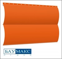 Сайдинг металлический БРЕВНО Оранжевый RAL 2004 Полиэстер